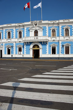Colourful Building in the Plaza de Armas, Trujillo