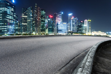 prosperous modern cityscape at night
