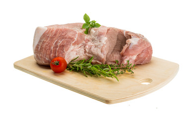 Raw pork meat