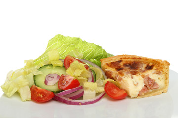 Quiche and salad