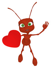 Ant with a heart
