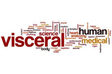 Fototapeta premium Visceral word cloud
