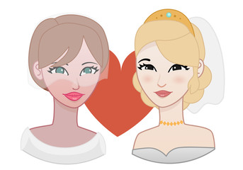 Woman avatar: 2 brides