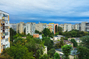 View with blocks of flats