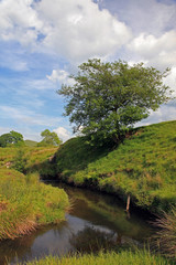 River flowing in the Peak District National Park.