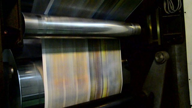 Web Offset Press printing newspaper