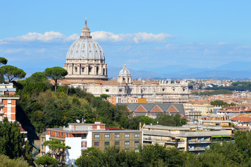Fototapeta na wymiar rome panorama and dome