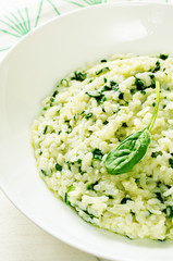 risotto with spinach