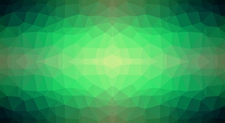 Abstract triangle geometrical green background