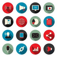 Marketing color icons