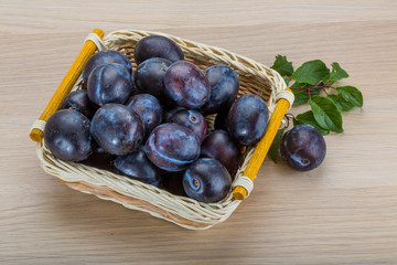 Fresh plums
