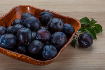 Fresh plums