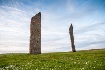Standing Stones of Stenness, Orkney, Scotland, neolithic stone