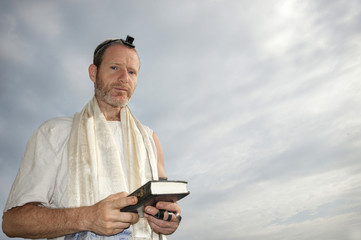 Obraz premium Jewish morning prayer