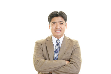笑顔のビジネスマン