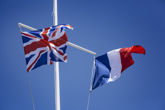Drapeaux France et USA