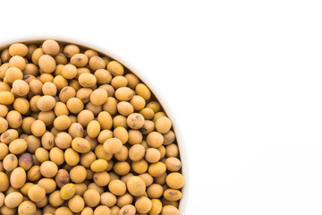Soybean isolated on white background