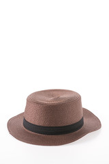 Straw hat isolated on white background