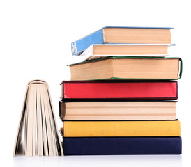 Books isolated on white