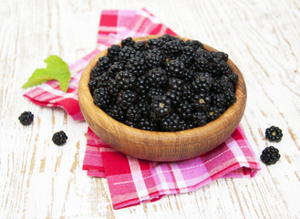 Bowl of Blackberries