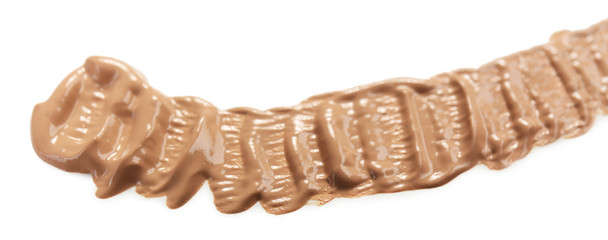 Liquid foundation isolated on white