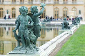 Cupids statue in Versailles Palace, Paris