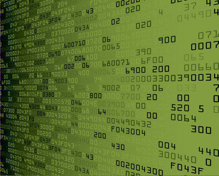 Green security background with HEX-code