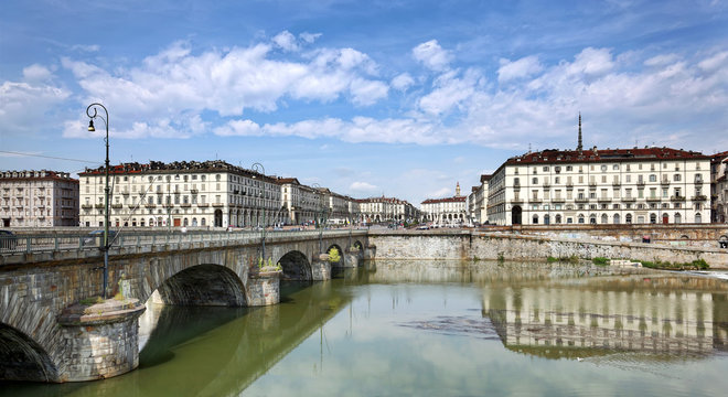 Ponte Vittorio Emanuele I über den Po in Turin