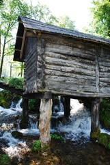 Mini Watermills on Pliva Lake