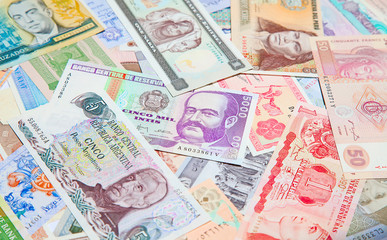 Fototapeta na wymiar Foreign notes