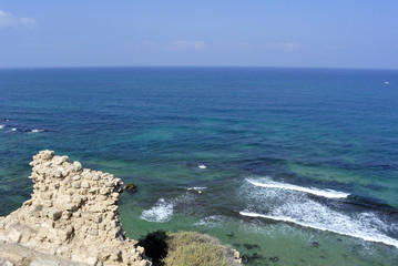 Fototapeta na wymiar Apollonia beach near Tel Aviv.