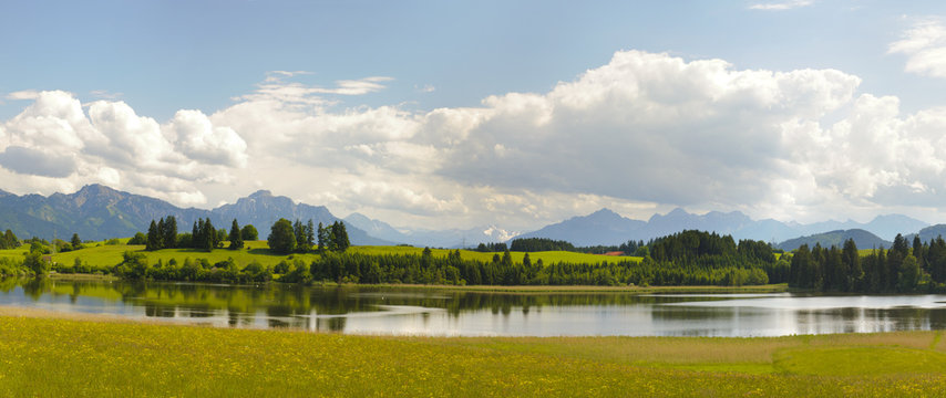 Panorama Landschaft in Bayern im Allg&auml;u