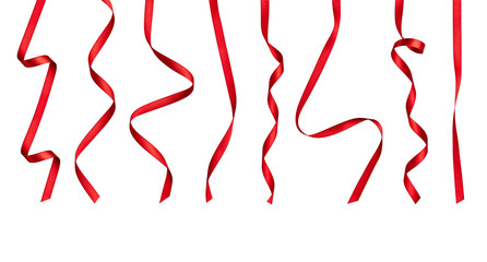 red ribbon bow celebration decoration