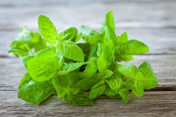 bunch of fresh mint