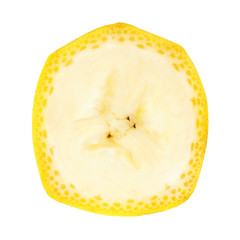 Fresh slice of banana © seralex