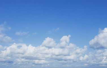 blue sky with cloud closeup