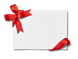 ribbon bow card note chirstmas celebration greeting