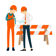 Engineers people meeting connection at work business