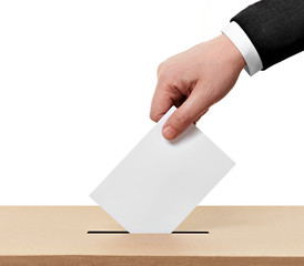 ballot box casting vote election