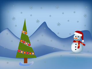winter christmas illustration