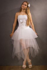 Fototapeta premium Bride in a boudoir