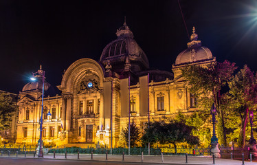 Fototapeta na wymiar CEC Palace in Bucharest - Romania