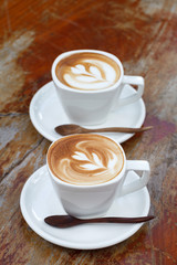 Cup of coffee latte