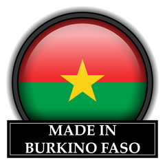 Made in button - Burkina Faso