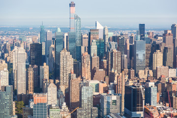 Fototapeta na wymiar New York Midtown Aerial View