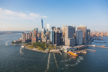 Luchtfoto van de binnenstad van New York