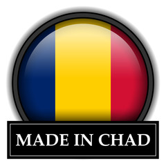 Fototapeta premium Made in button - Chad