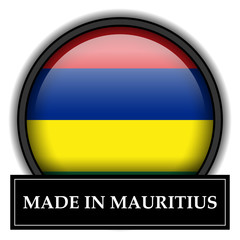 Made in button - Mauritius