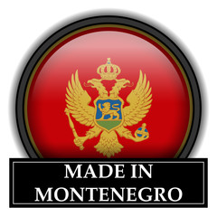 Made in button - Montentegro