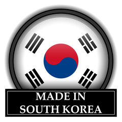 Made in button - South Korea